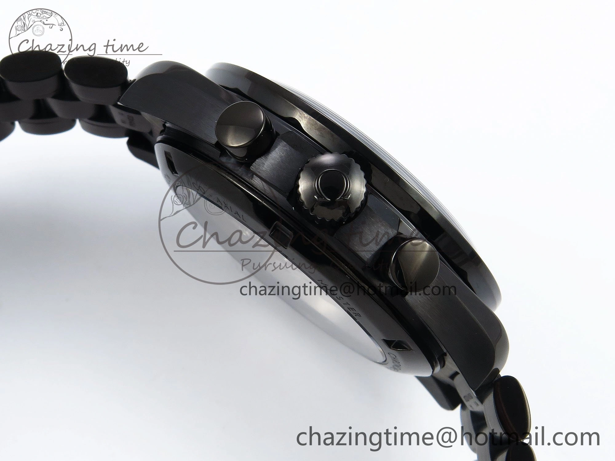 Speedmaster Black Benom PVD Saturn RMF Best Edition on PVD Bracelet Lemania HW