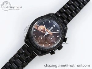 Speedmaster Black Benom PVD Saturn RMF Best Edition on PVD Bracelet Lemania HW