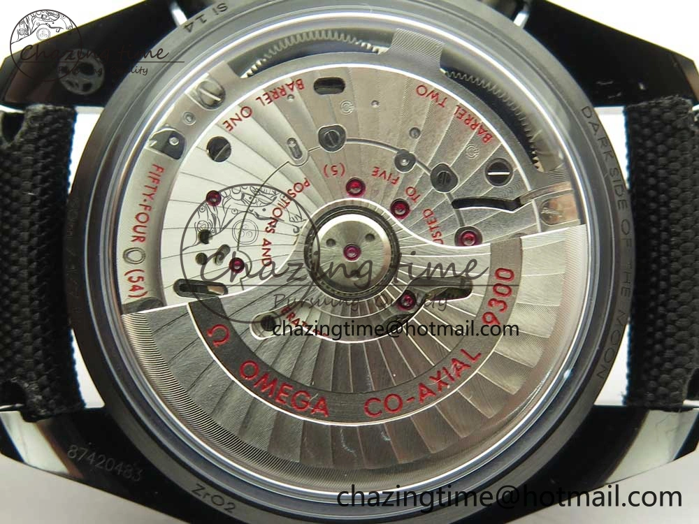 Speedmaster “Dark Side of The Moon” Real Ceramic OMF 1:1 Best Edition Black Black on Nylon Strap A9300