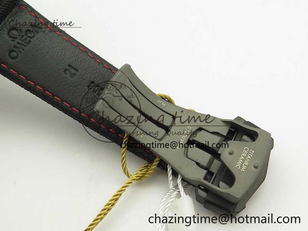 Speedmaster “Dark Side of The Moon” Real Ceramic OMF 1:1 Best Edition Black Black on Nylon Strap A9300