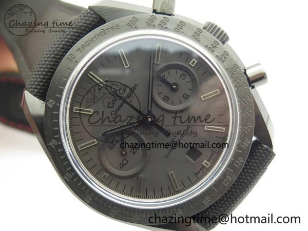 Speedmaster “Dark Side of The Moon” Real Ceramic OMF 1:1 Best Edition Black Black on Nylon Strap A9300