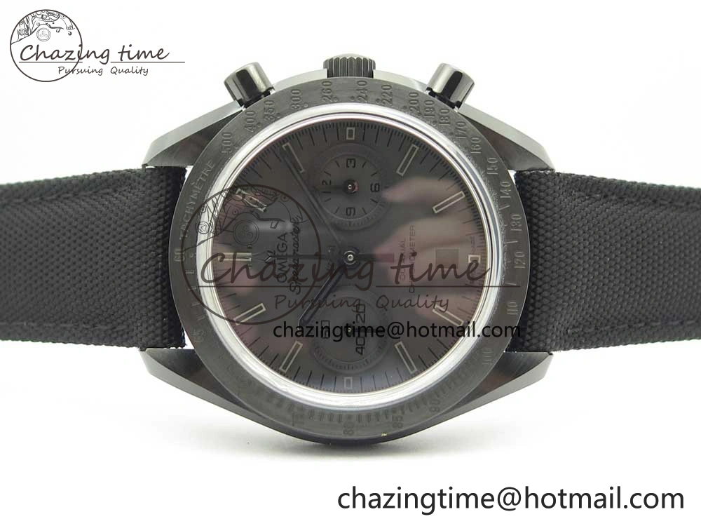 Speedmaster “Dark Side of The Moon” Real Ceramic OMF 1:1 Best Edition Black Black on Nylon Strap A9300