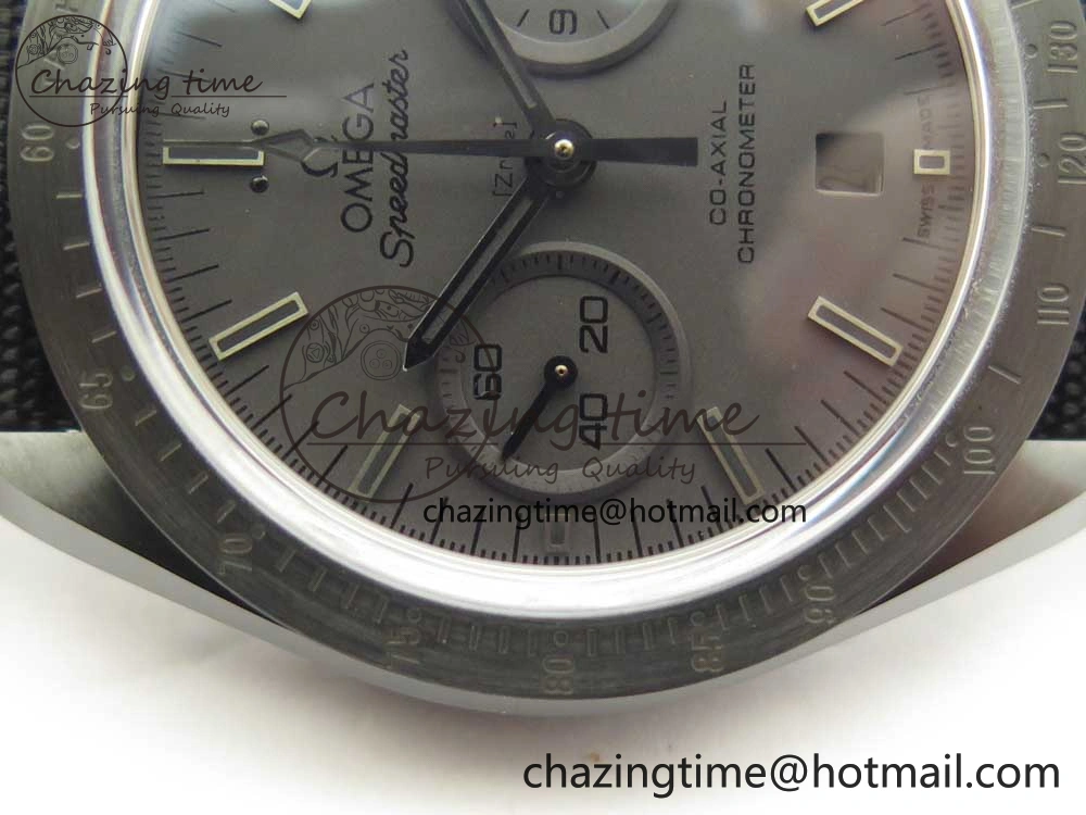 Speedmaster “Dark Side of The Moon” Real Ceramic OMF 1:1 Best Edition Black Black on Nylon Strap A9300