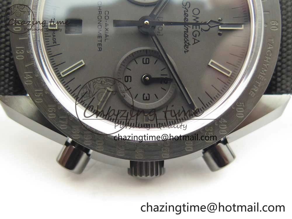 Speedmaster “Dark Side of The Moon” Real Ceramic OMF 1:1 Best Edition Black Black on Nylon Strap A9300