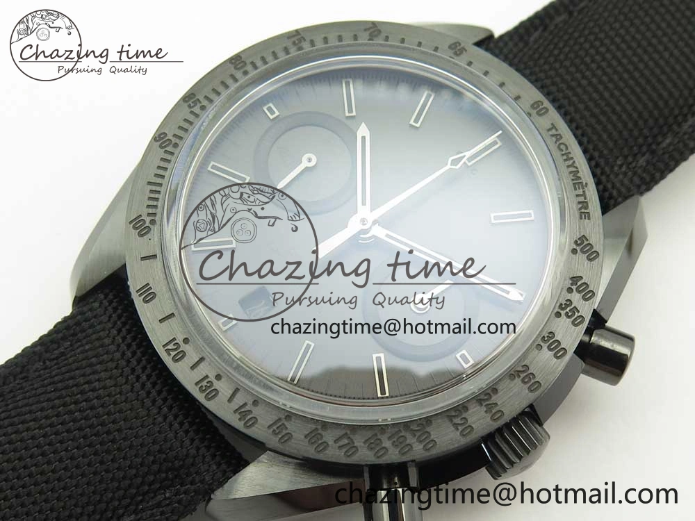 Speedmaster “Dark Side of The Moon” Real Ceramic OMF 1:1 Best Edition Black Black on Nylon Strap A9300