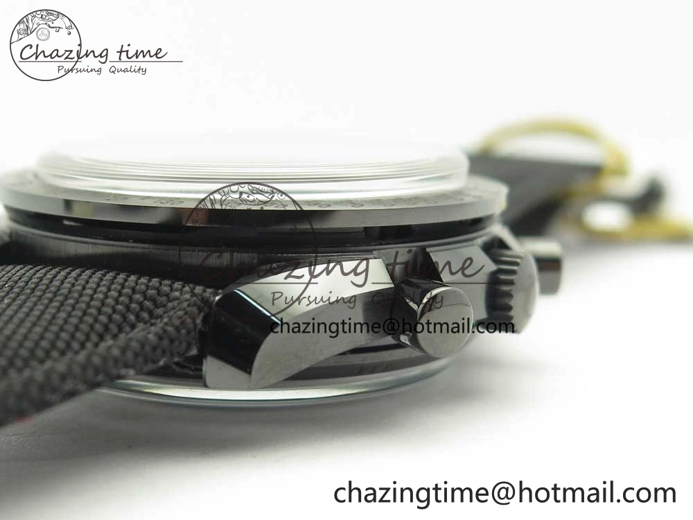 Speedmaster “Dark Side of The Moon” Real Ceramic OMF 1:1 Best Edition Black Black on Nylon Strap A9300