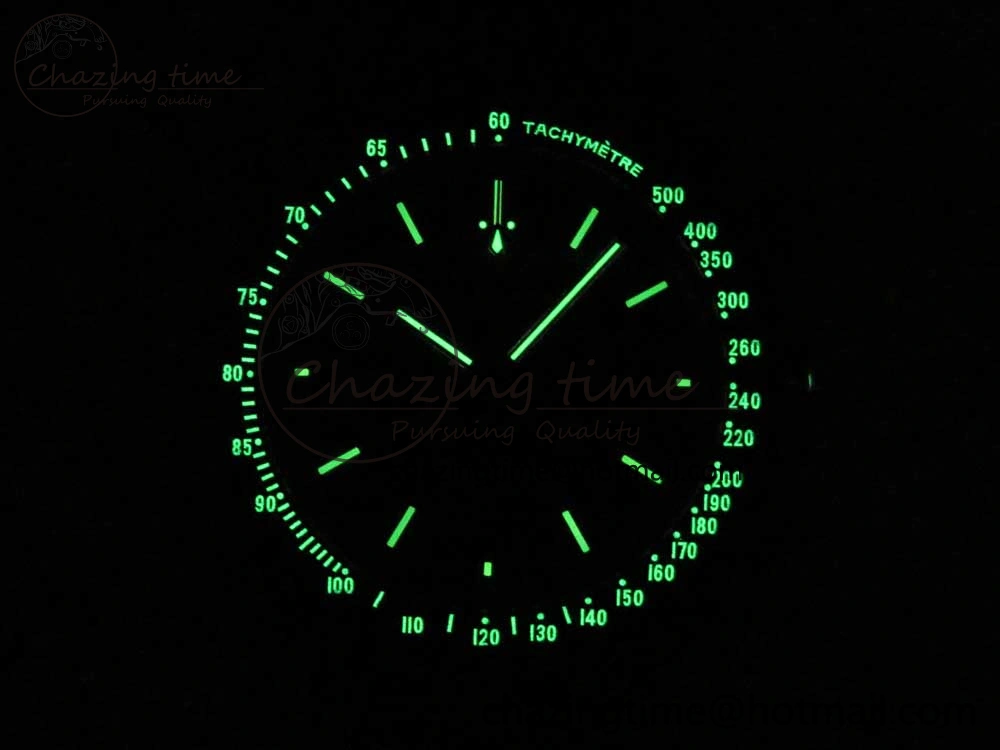 Speedmaster “Dark Side of The Moon” Real Ceramic OMF 1:1 Best Edition Vintage Black on Brown Leather Strap A9300