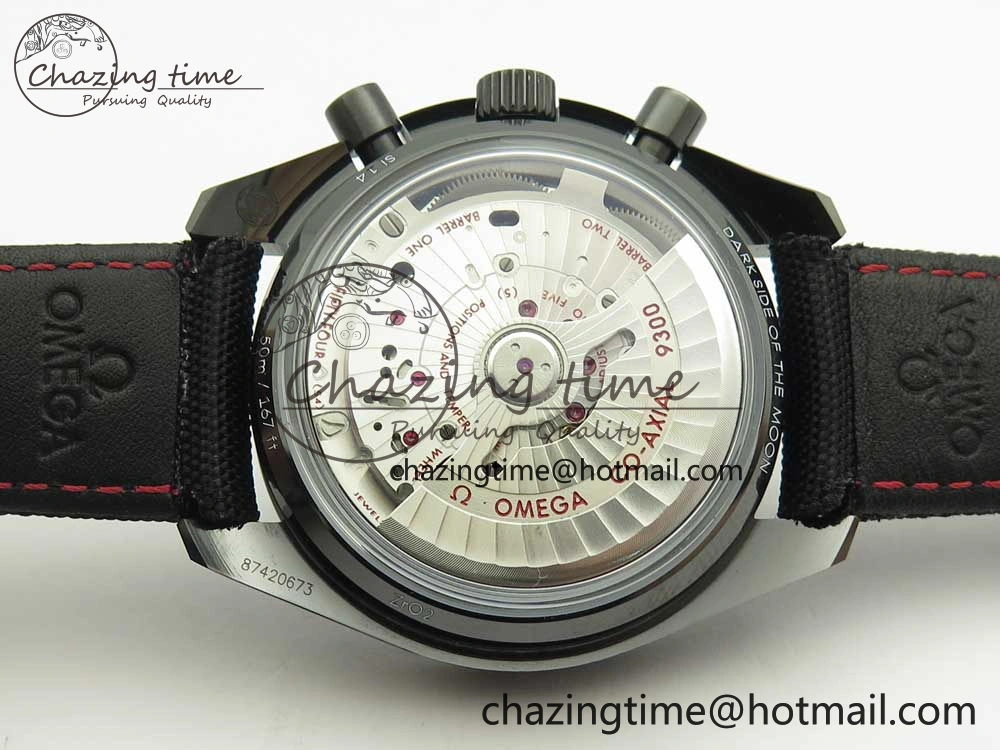 Speedmaster “Dark Side of The Moon” Real Ceramic OMF 1:1 Best Edition on Nylon Strap A9300