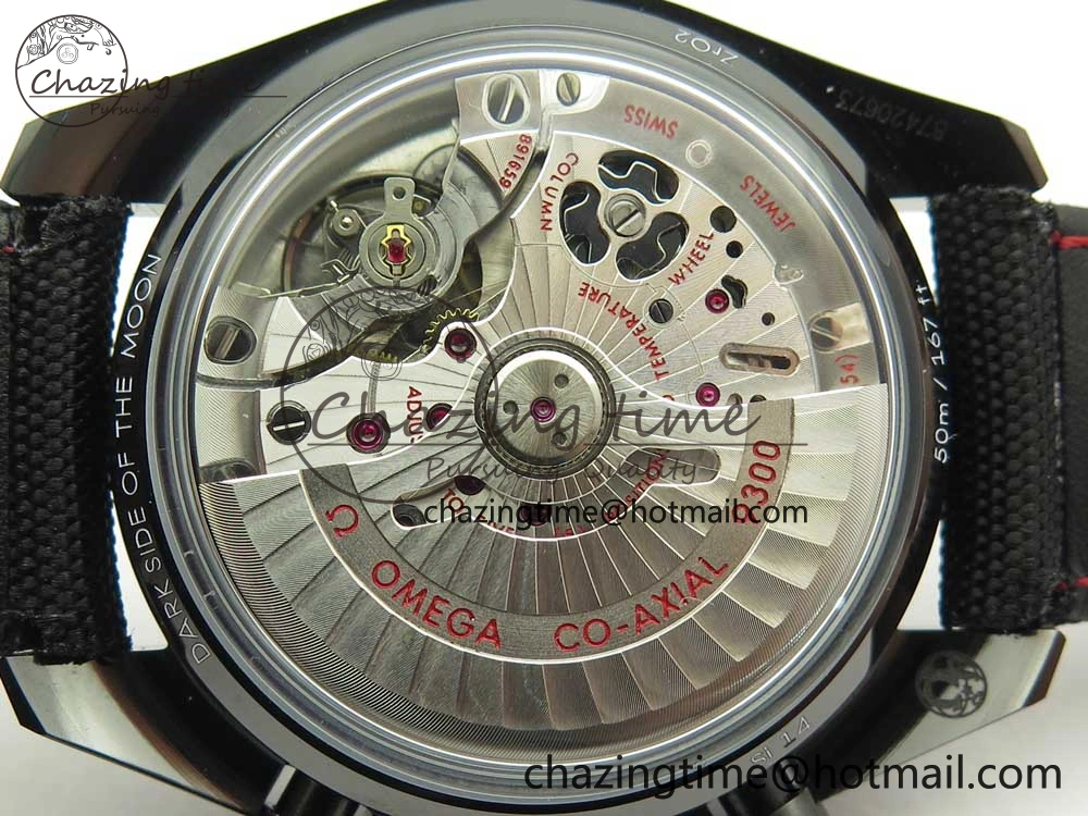 Speedmaster “Dark Side of The Moon” Real Ceramic OMF 1:1 Best Edition on Nylon Strap A9300