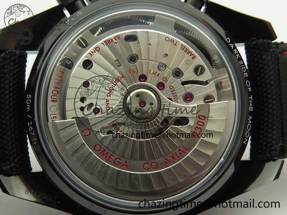 Speedmaster “Dark Side of The Moon” Real Ceramic OMF 1:1 Best Edition on Nylon Strap A9300