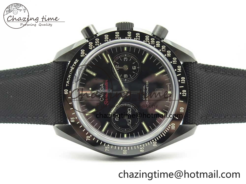Speedmaster “Dark Side of The Moon” Real Ceramic OMF 1:1 Best Edition on Nylon Strap A9300