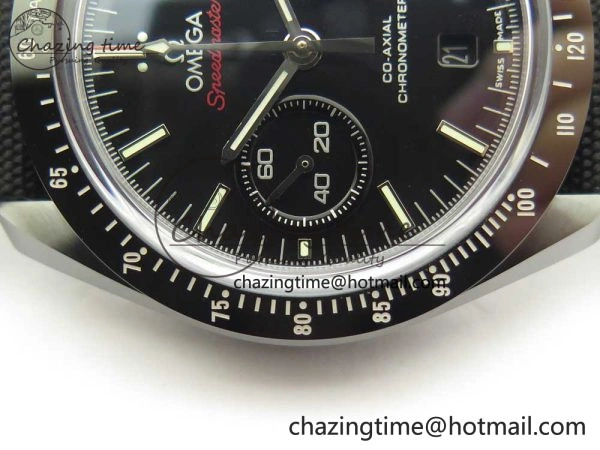Speedmaster “Dark Side of The Moon” Real Ceramic OMF 1:1 Best Edition on Nylon Strap A9300
