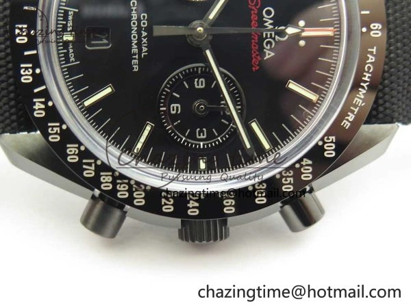 Speedmaster “Dark Side of The Moon” Real Ceramic OMF 1:1 Best Edition on Nylon Strap A9300