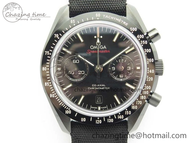 Speedmaster “Dark Side of The Moon” Real Ceramic OMF 1:1 Best Edition on Nylon Strap A9300