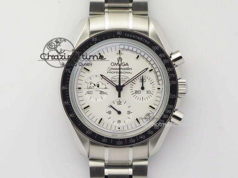 Speedmaster JHF SS Snoopy Award 45th Anniversary White dial On SS Bracelet