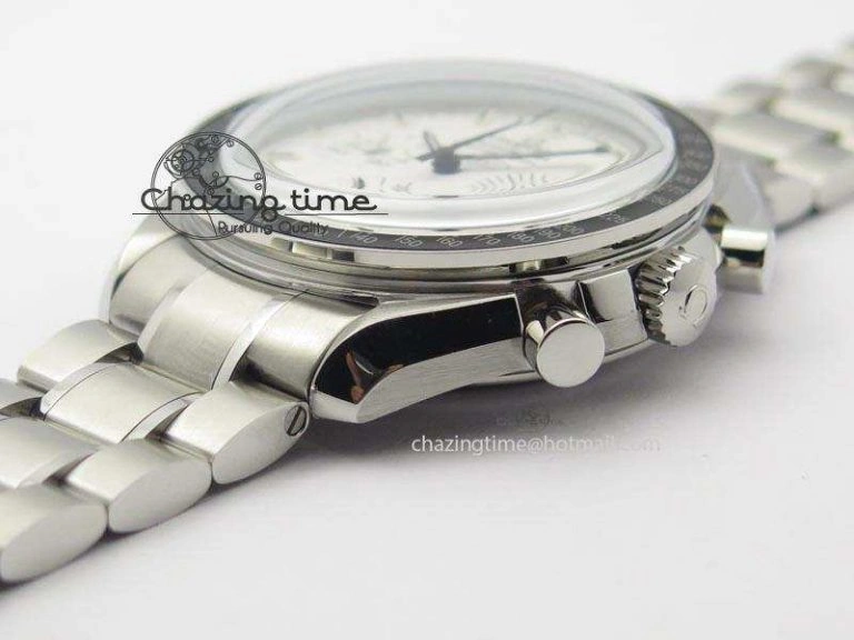 Speedmaster JHF SS Snoopy Award 45th Anniversary White dial On SS Bracelet