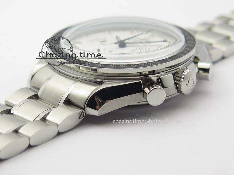 Speedmaster JHF SS Snoopy Award 45th Anniversary White dial On SS Bracelet
