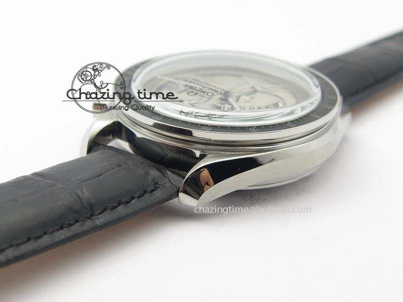 Speedmaster JHF SS ‘Work on the Moon’ Gary Dial On Black Leather Strap