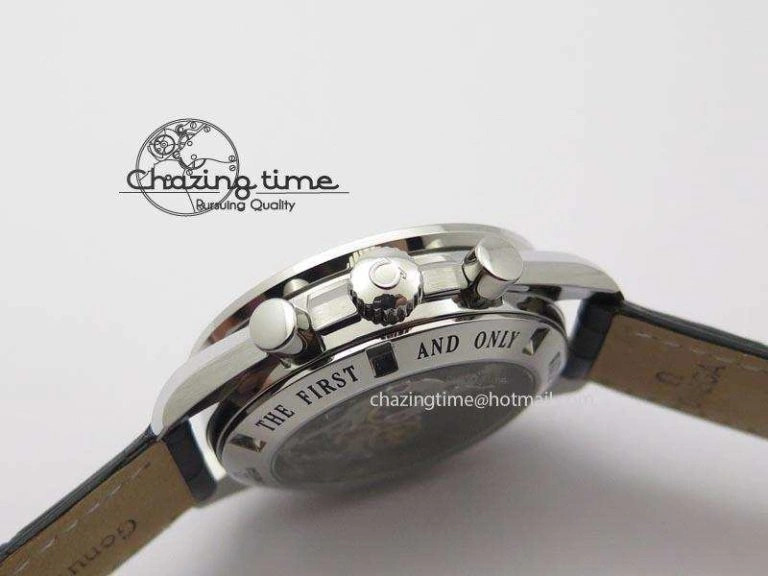Speedmaster JHF SS ‘Work on the Moon’ Gary Dial On Black Leather Strap