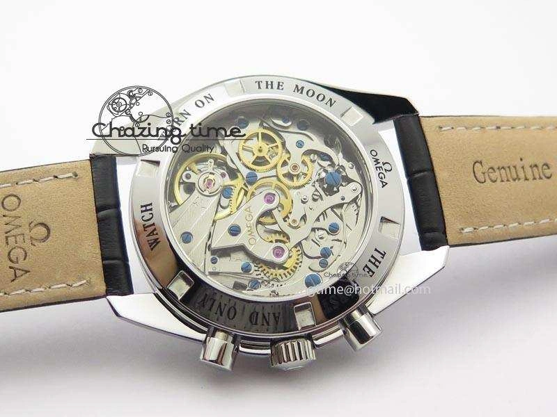 Speedmaster JHF SS ‘Work on the Moon’ Gary Dial On Black Leather Strap