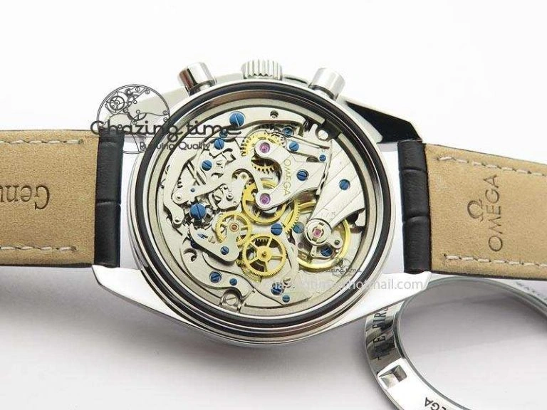 Speedmaster JHF SS ‘Work on the Moon’ Gary Dial On Black Leather Strap