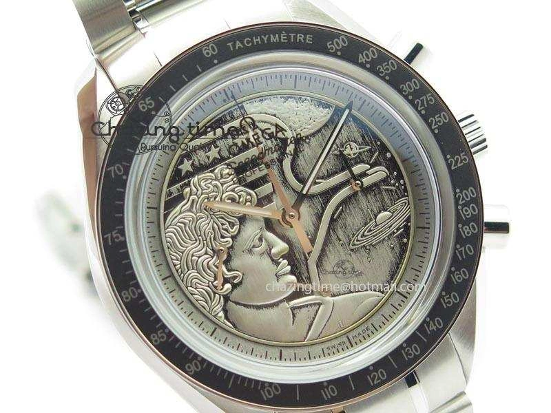 Speedmaster JHF SS ‘Work on the Moon’ Gary Dial On SS Bracelet