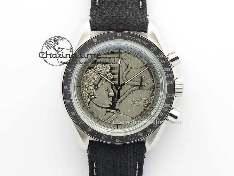 Speedmaster JHF SS ‘Work on the Moon’ Gray Dial On Black Nylon Strap