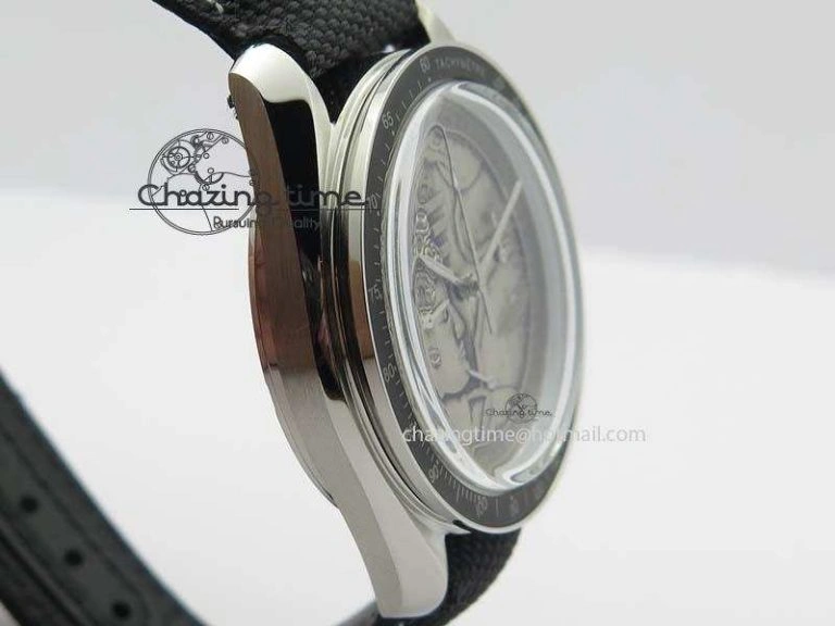 Speedmaster JHF SS ‘Work on the Moon’ Gray Dial On Black Nylon Strap