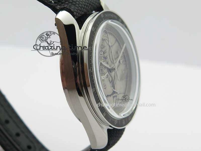 Speedmaster JHF SS ‘Work on the Moon’ Gray Dial On Black Nylon Strap