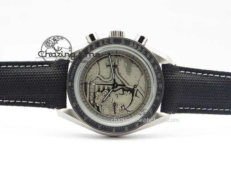 Speedmaster JHF SS ‘Work on the Moon’ Gray Dial On Black Nylon Strap