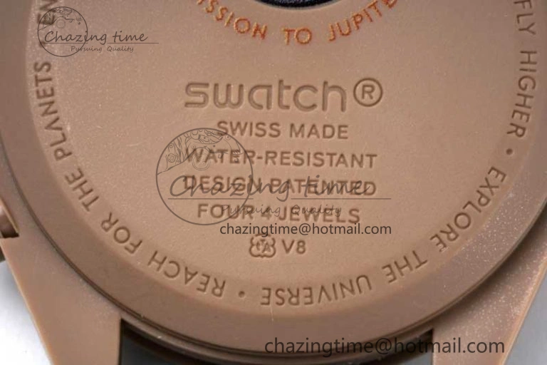 Speedmaster Misson To Jupiter 1:1 Best Edition Brown Dial On Nylon Strap Quartz