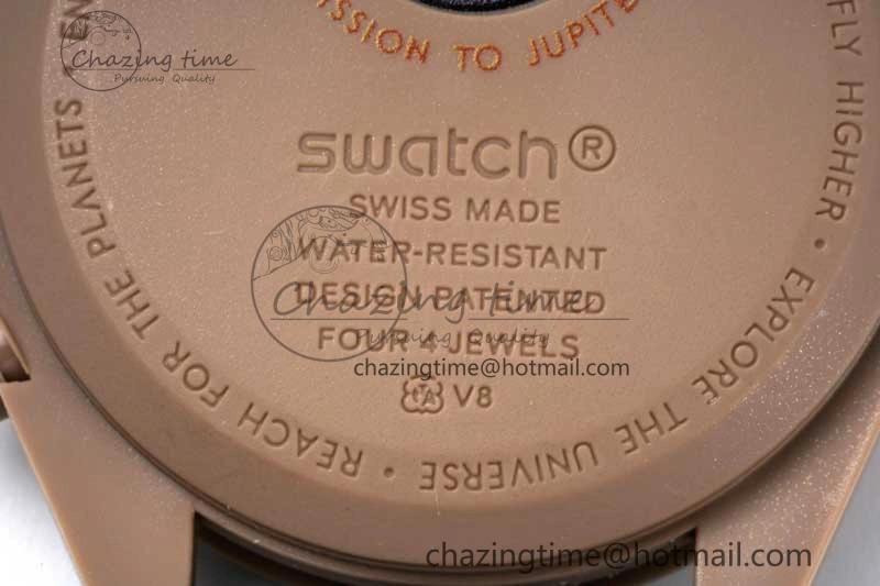 Speedmaster Misson To Jupiter 1:1 Best Edition Brown Dial On Nylon Strap Quartz