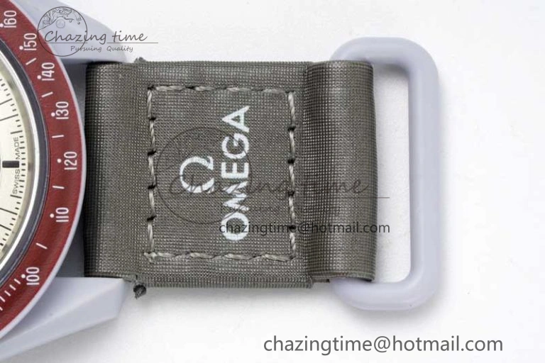 Speedmaster Misson To Pluto 1:1 Best Edition Gray Dial On Nylon Strap Quartz