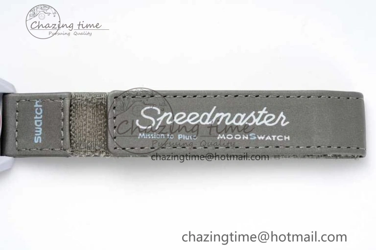 Speedmaster Misson To Pluto 1:1 Best Edition Gray Dial On Nylon Strap Quartz