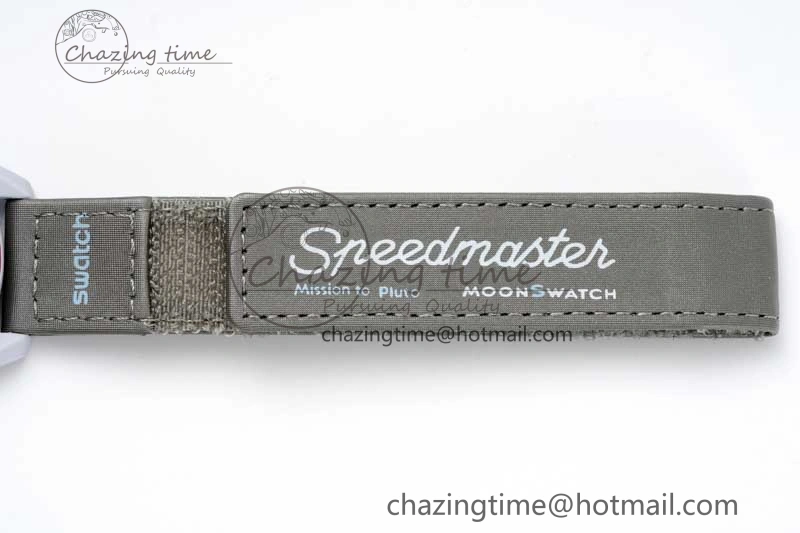 Speedmaster Misson To Pluto 1:1 Best Edition Gray Dial On Nylon Strap Quartz