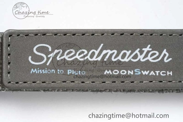 Speedmaster Misson To Pluto 1:1 Best Edition Gray Dial On Nylon Strap Quartz