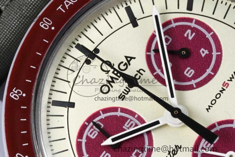 Speedmaster Misson To Pluto 1:1 Best Edition Gray Dial On Nylon Strap Quartz