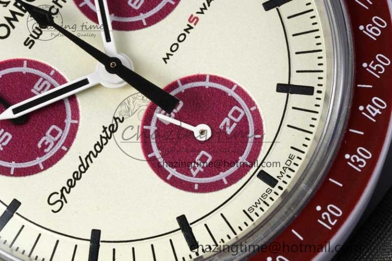 Speedmaster Misson To Pluto 1:1 Best Edition Gray Dial On Nylon Strap Quartz
