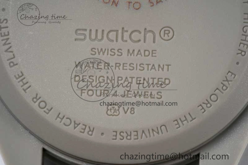 Speedmaster Misson To Saturn 1:1 Best Edition Beige Dial On Nylon Strap Quartz