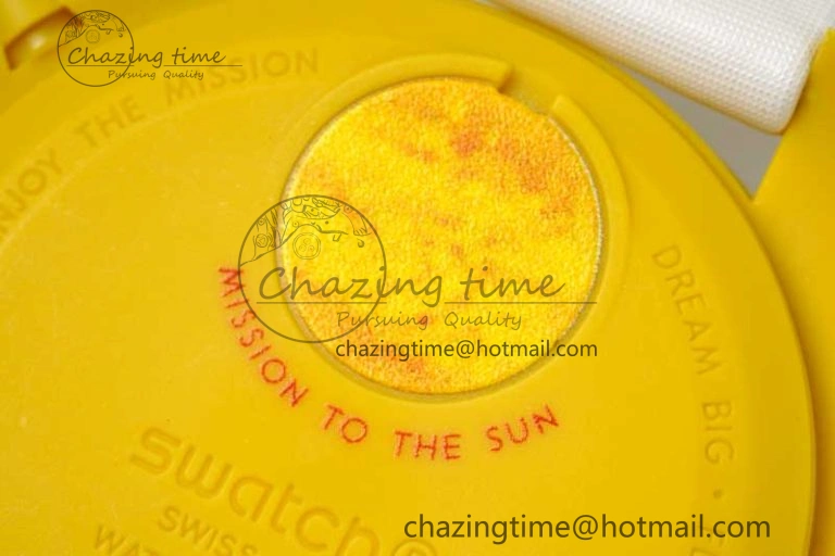 Speedmaster Misson To The Sun 1:1 Best Edition Yellow Dial On Nylon Strap Quartz
