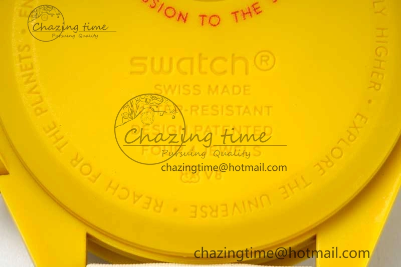 Speedmaster Misson To The Sun 1:1 Best Edition Yellow Dial On Nylon Strap Quartz