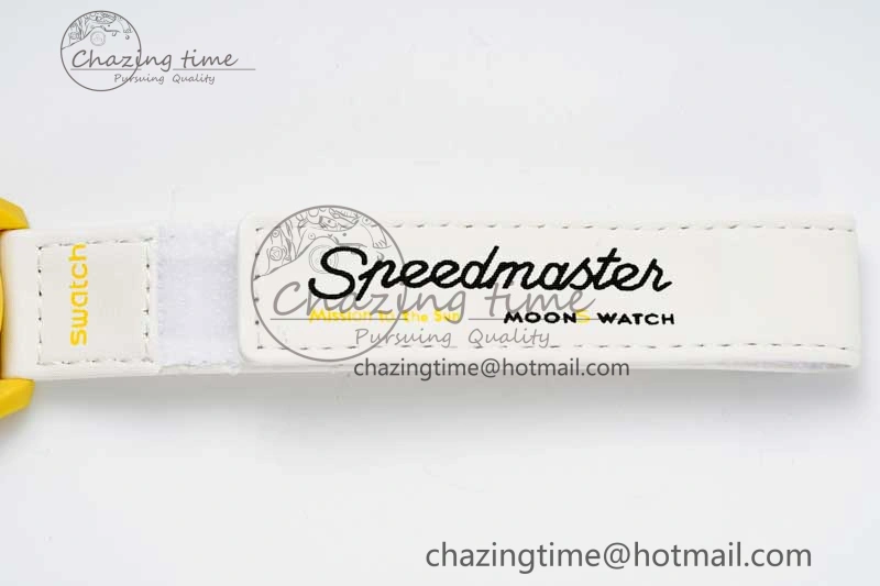Speedmaster Misson To The Sun 1:1 Best Edition Yellow Dial On Nylon Strap Quartz