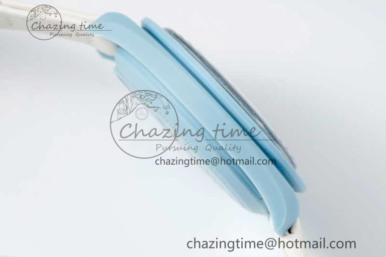 Speedmaster Misson To Uranus 1:1 Best Edition Blue Dial On Nylon Strap Quartz