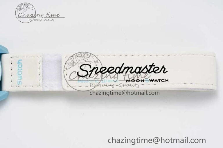 Speedmaster Misson To Uranus 1:1 Best Edition Blue Dial On Nylon Strap Quartz
