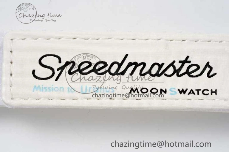 Speedmaster Misson To Uranus 1:1 Best Edition Blue Dial On Nylon Strap Quartz