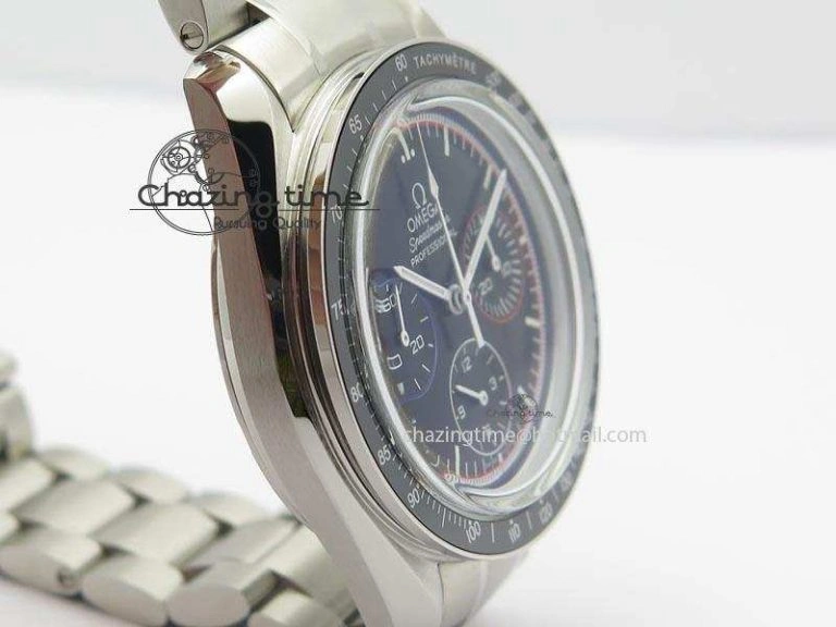 Speedmaster MoonWatch  Apollo 16 Black Dial On SS Bracelet
