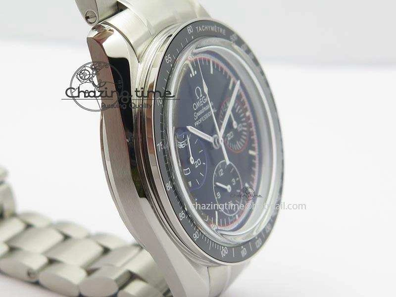 Speedmaster MoonWatch  Apollo 16 Black Dial On SS Bracelet
