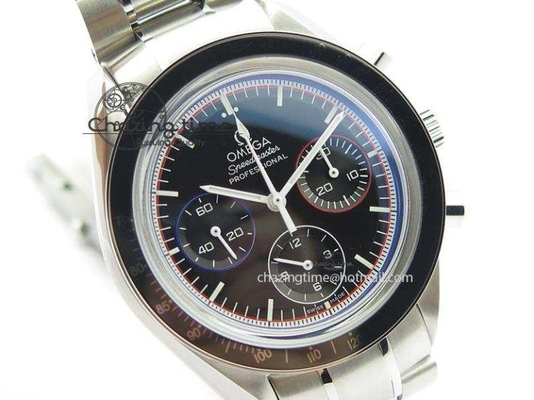 Speedmaster MoonWatch  Apollo 16 Black Dial On SS Bracelet