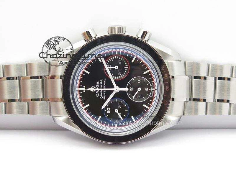 Speedmaster MoonWatch  Apollo 16 Black Dial On SS Bracelet