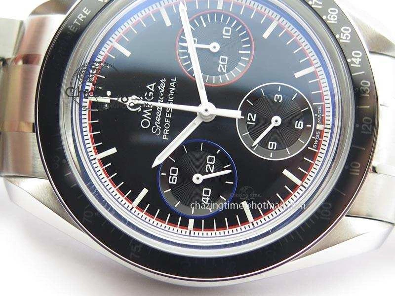 Speedmaster MoonWatch  Apollo 16 Black Dial On SS Bracelet